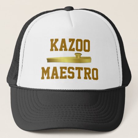Golden Kazoo Musical Instrument Musicians Hat