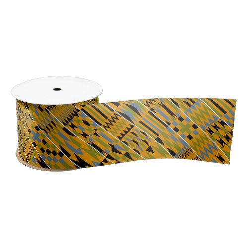 Golden Kente Satin Ribbon