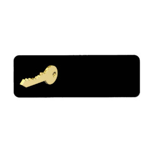 Golden key label