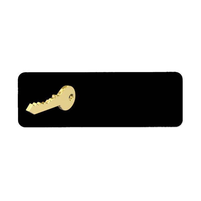 Golden key label (Front)