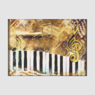Golden Keyboard Tissue Paper