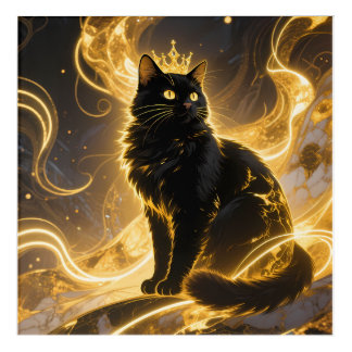 Golden King Cat One Acrylic Print
