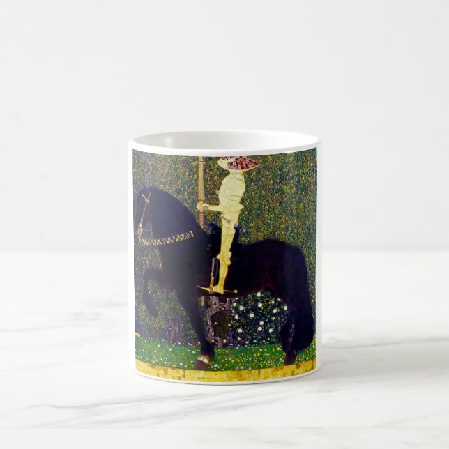 Golden Knight, Gustav Klimt Coffee Mug (Center)