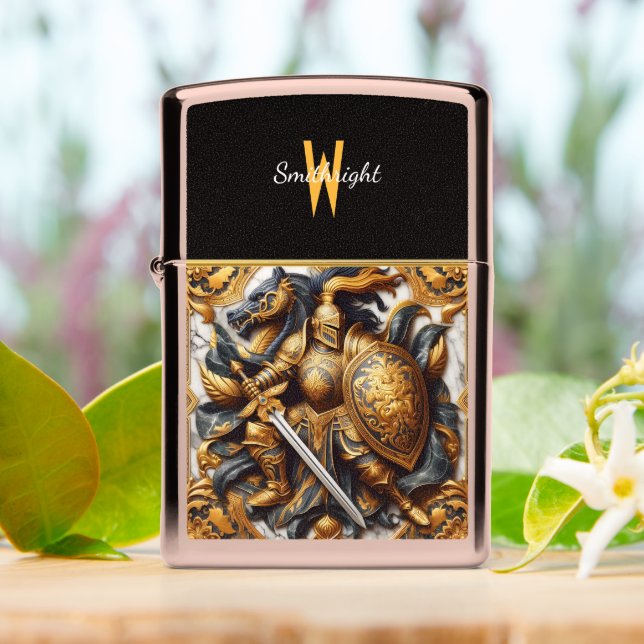 Golden Knights Oath Zippo Lighter (On Table)