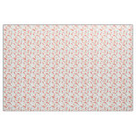 Golden Koi Carp Fish Watercolor on Watery Blue Fabric