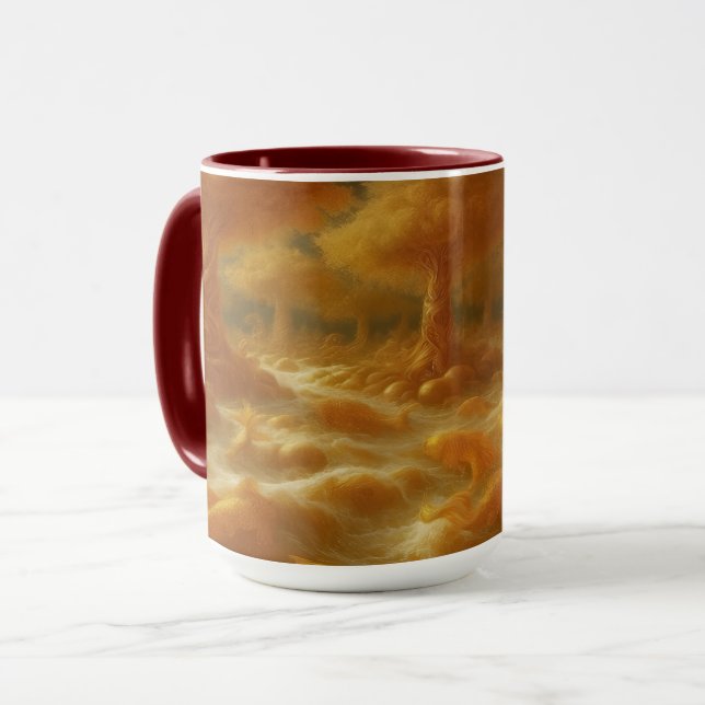 Golden Koi Mug (Front Left)
