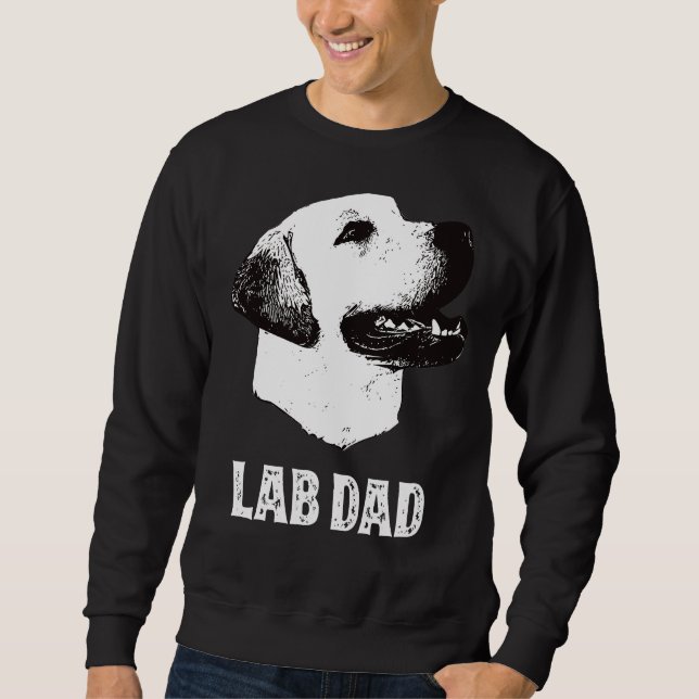Golden Lab Dad Labrador Retriever Sweatshirt (Front)