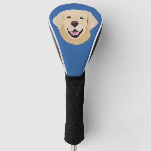 Golden Lab Golf Head Cover