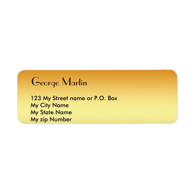 Golden Label (Front)