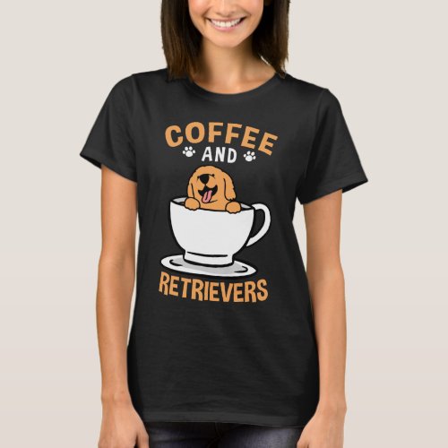 Golden Labrador Coffee  Retrievers Mom Dad T_Shirt