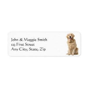 Golden Labrador Dog Pet Animal Label