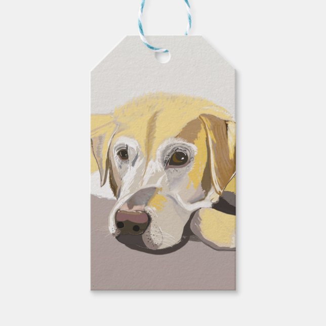 Golden Labrador Gift Tags (Front)