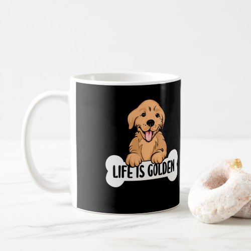 Golden Labrador Life Is Golden  Mom Dad Coffee Mug