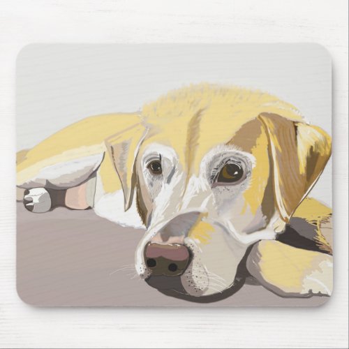 Golden Labrador Mouse Pad