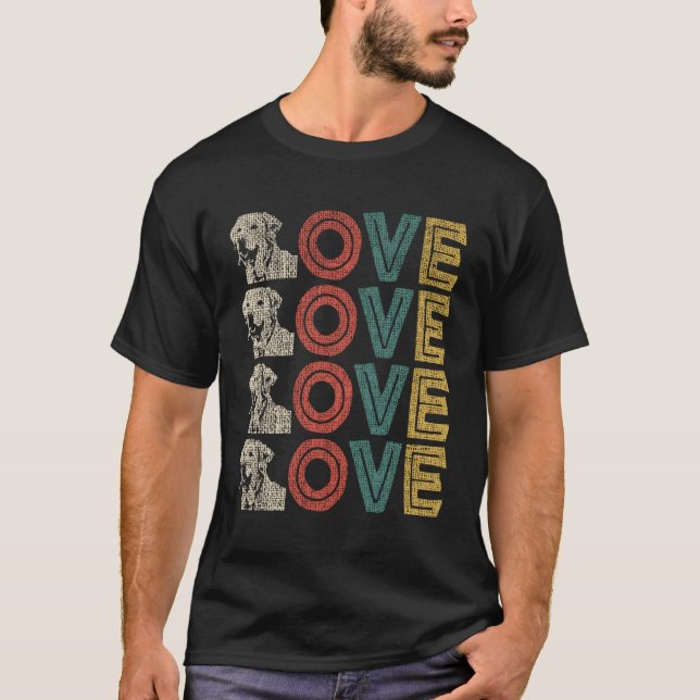 Golden Labrador Or Lab Retriever Mix Dog Lover Men T-Shirt (Front)