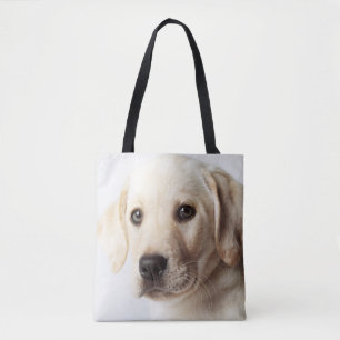 Golden Labrador Puppy Closeup Tote Bag