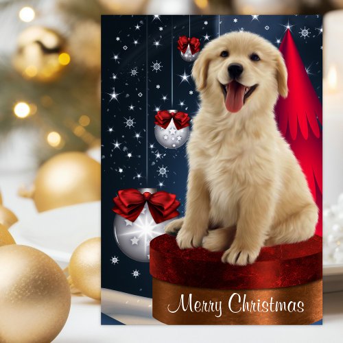 Golden Labrador Retriever Christmas Cards