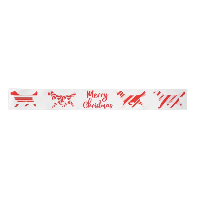 Golden Labrador Retriever Christmas Ribbon (Front)