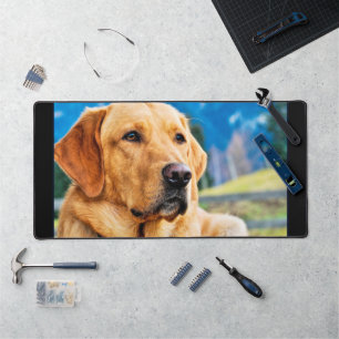 Golden Labrador Retriever Desk Mat