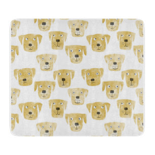 Golden Labrador Retriever Dog Cutting Board