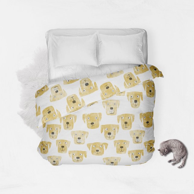 Golden Labrador Retriever Dog Duvet Cover (Creator Uploaded)