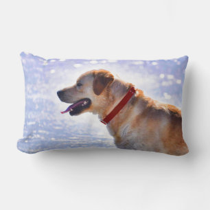 Golden Labrador Retriever Dog-lover Gift Lumbar Pillow