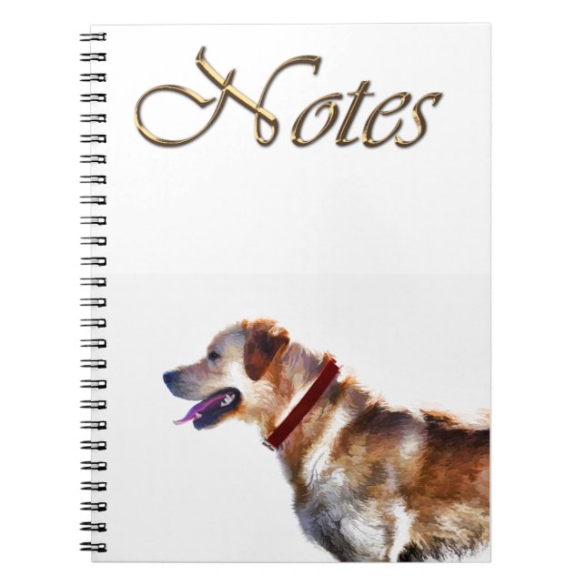 Golden Labrador Retriever Dog-lover Gift Notebook (Front)
