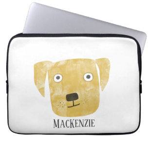 Golden Labrador Retriever Dog Name Laptop Sleeve