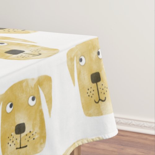 Golden Labrador Retriever Dogs Tablecloth