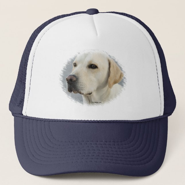 Golden Labrador Retriever Photograph Trucker Hat (Front)