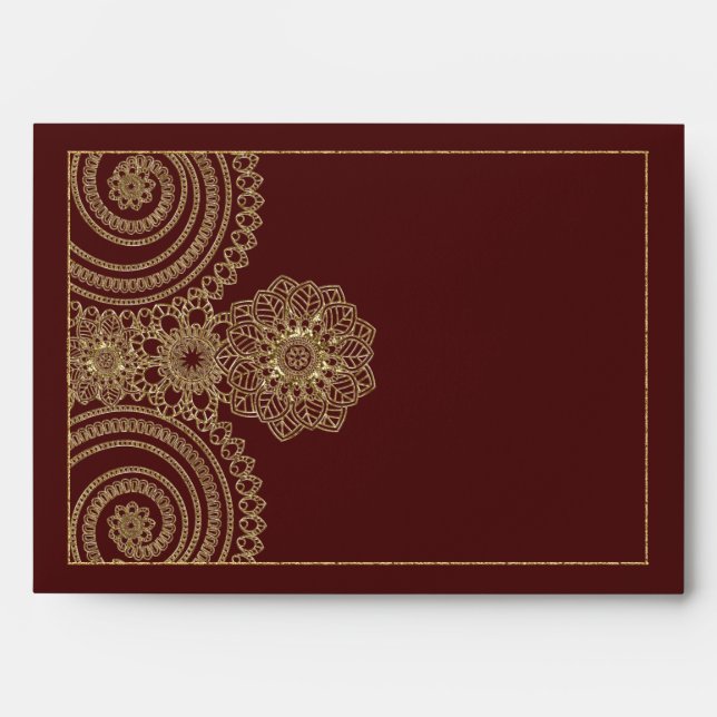 Golden Lace (Personalized Envelope) Envelope (Front)