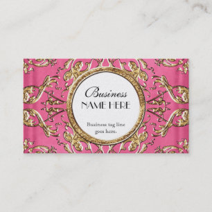Golden Lace Satin Look Formal Elegant Businesses Business Card