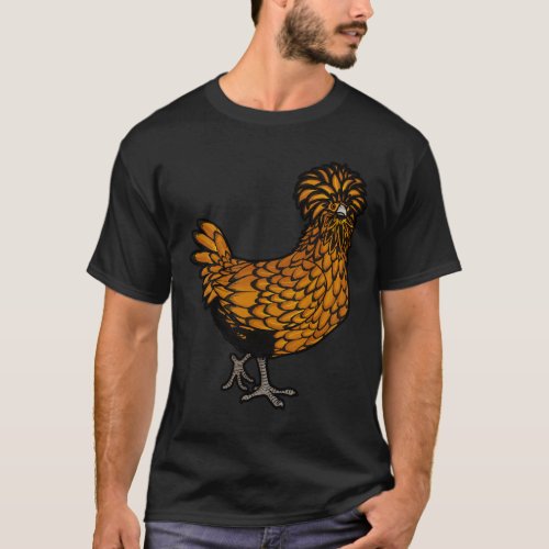 Golden Laced Polish Chicken   T_Shirt