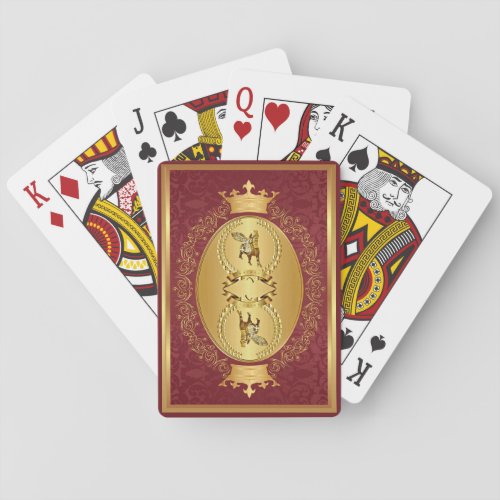 Golden Lamassu 1 Classic Playing Cards