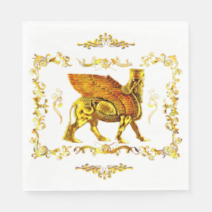 Golden Lamassu Napkins