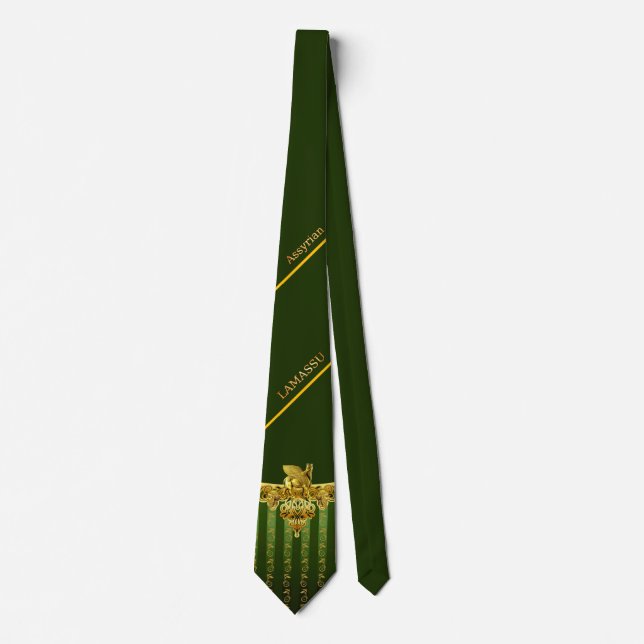 Golden Lamassu Neck Tie (Front)