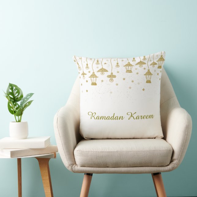 Golden Lantern Garland Pillow (Chair)
