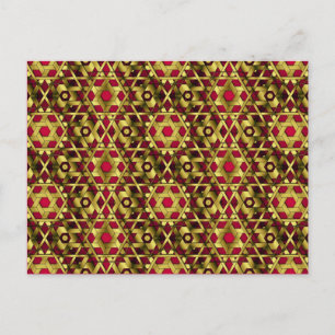 Golden Lattice 6-6 Sm Any Color Postcard