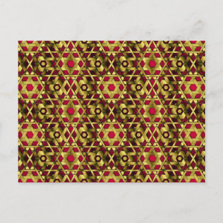 Golden Lattice 6-6 Sm Any Color Postcard