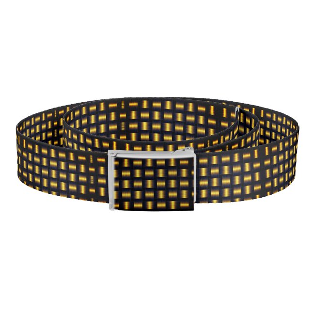 Golden Lattice Belt - Gold Black (Coil)
