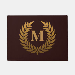 Golden Laurel Wreathe Doormat