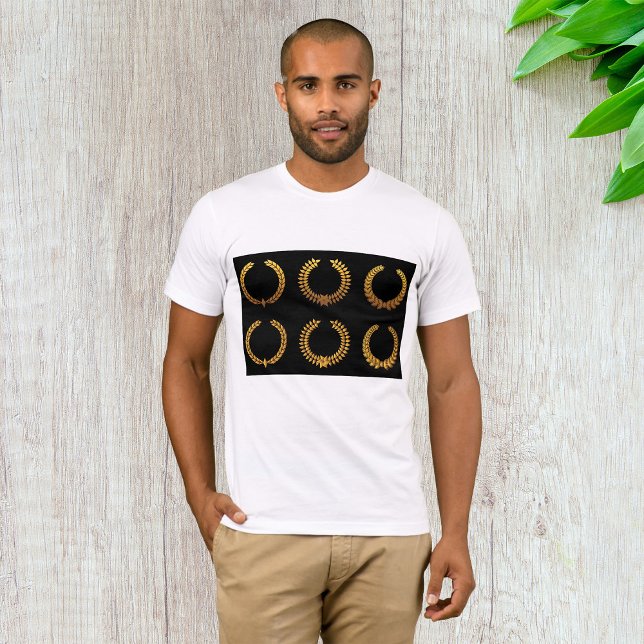 Golden Laurel Wreaths Mens T-Shirt (Creator Uploaded)
