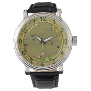 Golden Lawn Bowls 2023 Coin, Mens Watch
