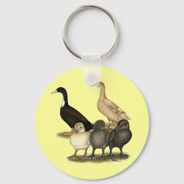 Golden Layer Duck Family Keychain (Front)