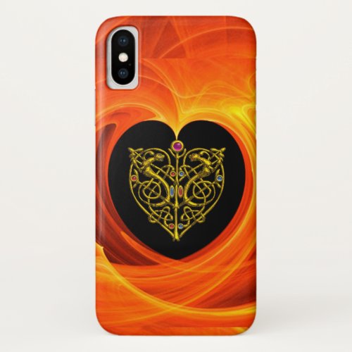 GOLDEN LEAF  black orange yellow iPhone X Case