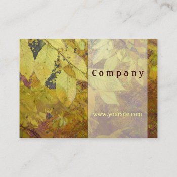 Golden Leaf Light Business Card by profilesincolor at Zazzle