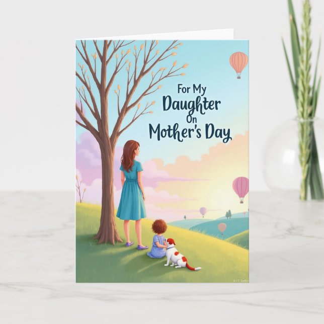 Golden Leaf Mothers Day Card (Front)