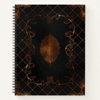 Golden Leaf Notebook
