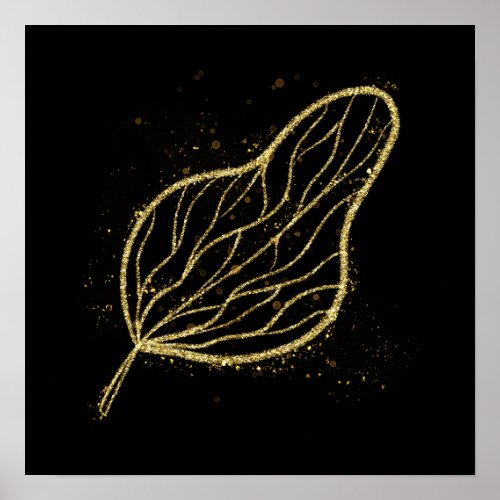 golden leaf  poster