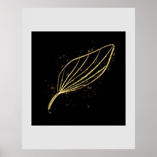 golden leaf poster